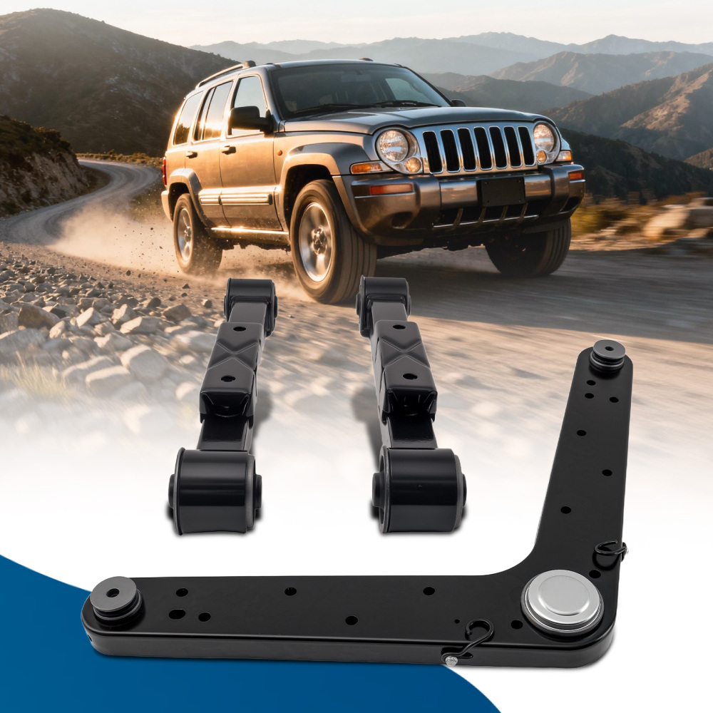 Front Upper + Rear Upper Lower Control Arms Ball Joints compatible for Jeep Liberty 2002-07