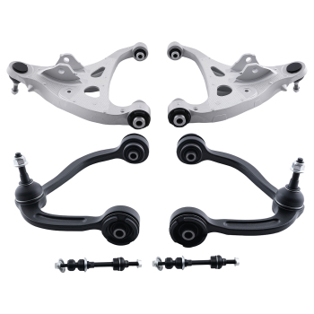 6x Front Upper Lower Control Arms compatible for Ford F-150 Mark LT 2005-2008 4WD K80306