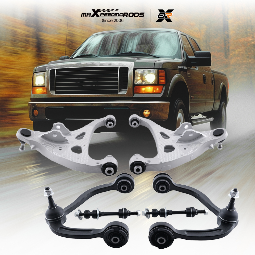 6x Front Upper Lower Control Arms compatible for Ford F-150 Mark LT 2005-2008 4WD K80306