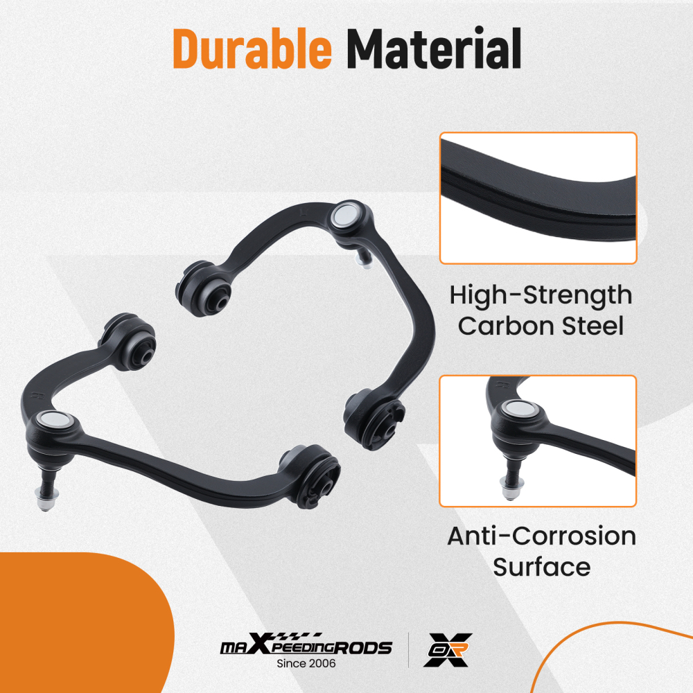 6x Front Upper Lower Control Arms compatible for Ford F-150 Mark LT 2005-2008 4WD K80306