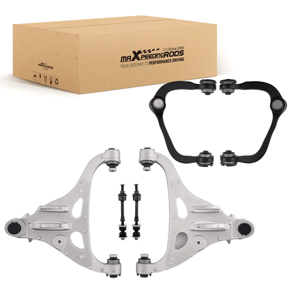 6x Front Upper Lower Control Arms compatible for Ford F-150 Mark LT 2005-2008 4WD K80306