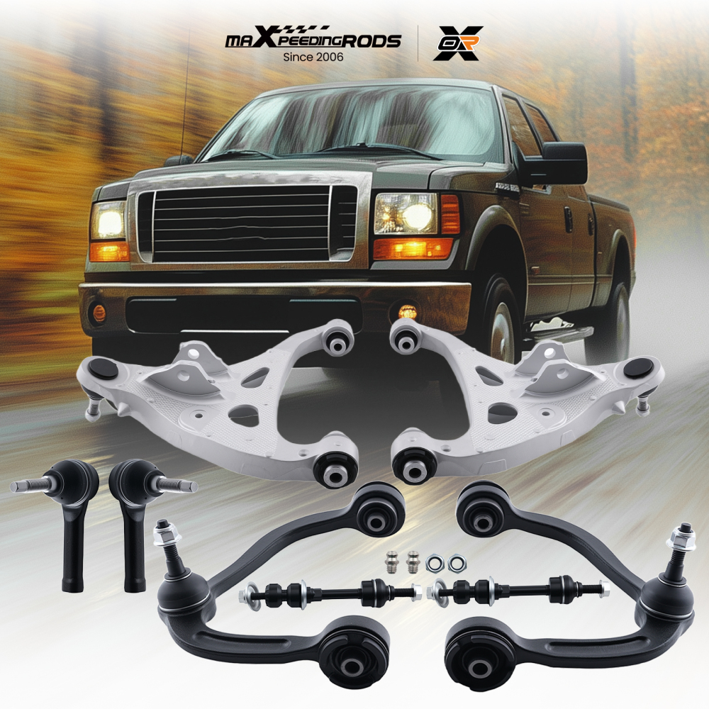 8pc Front Upper Lower Control Arm for F-150 2005-2008 w/ Tie Rod Sway Bar K80306