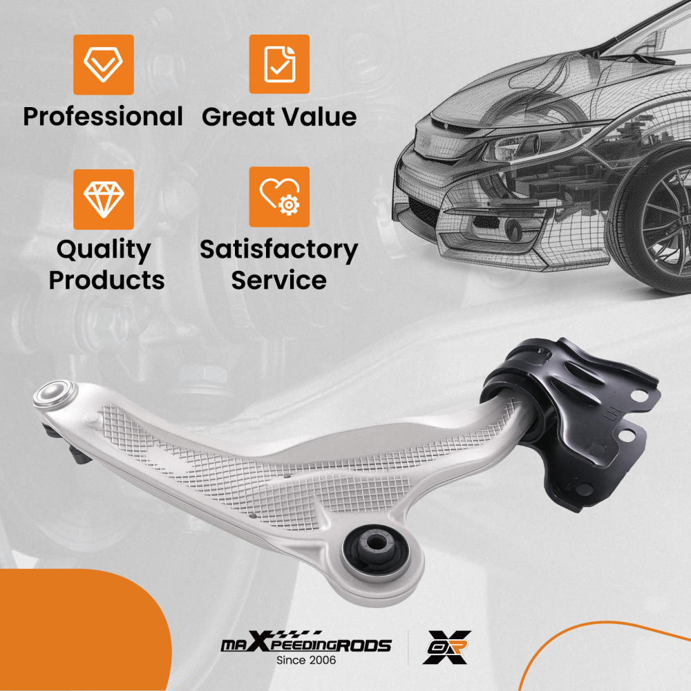 1x Front Lower Left Control Arm For Edge 2015-2022 compatible for Lincoln MKX 2016-2018 K623491