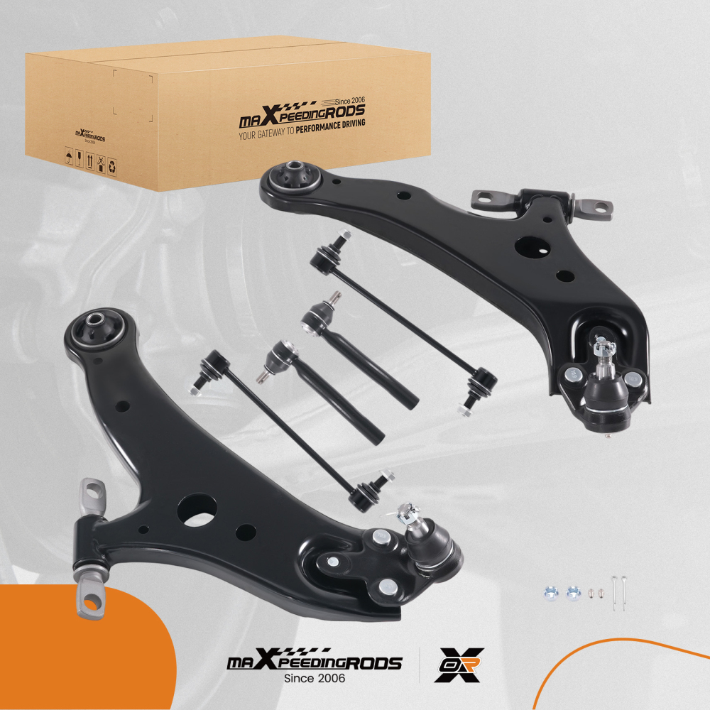 8x Front Lower Control Arm Ball Joint Sway Bar compatible for Toyota Highlander 2008-2018