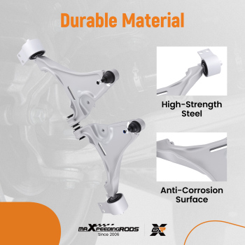 Front Lower Control Arm Kit InnerOuter Tie Rods compatible for Buick Lucerne 2006 - 2011