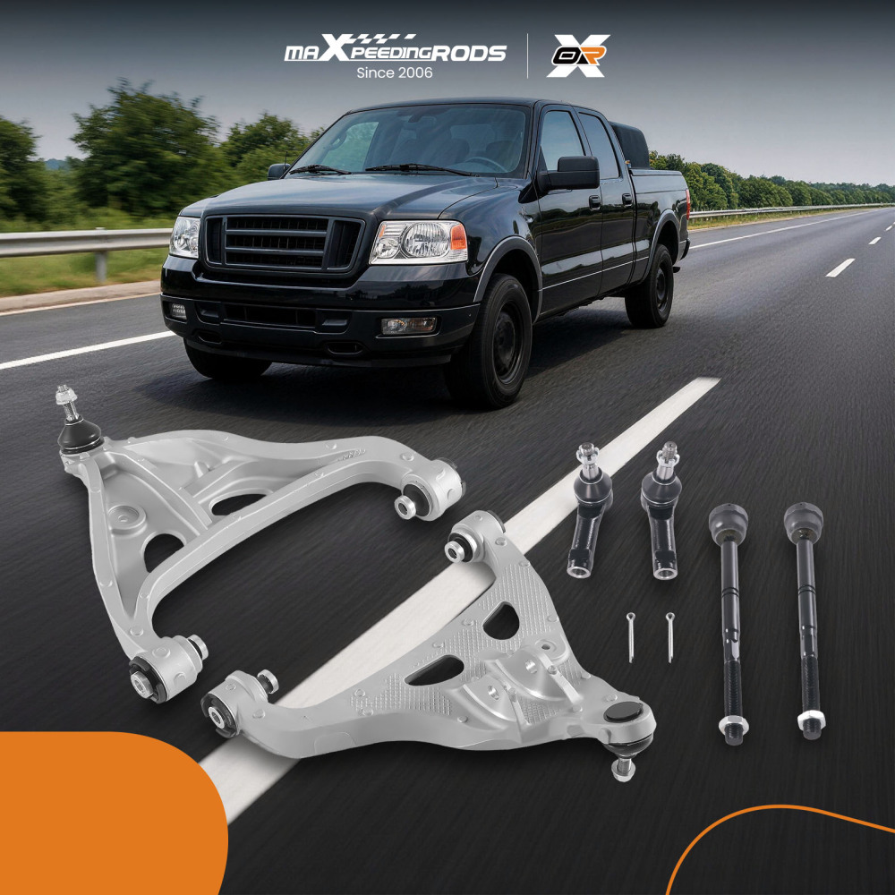 6x Lower Control Arms Tie Rod compatible for Ford F-150 MARK LT 2004-2008 Ball Joint K80401