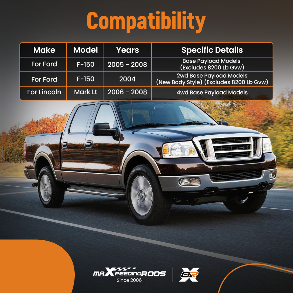 6x Lower Control Arms Tie Rod compatible for Ford F-150 MARK LT 2004-2008 Ball Joint K80401
