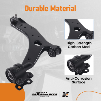 Control Arm Assembly compatible for Mazda 3 2004-2009 compatible for Mazda 5 2006-2017 Front Lower Pair