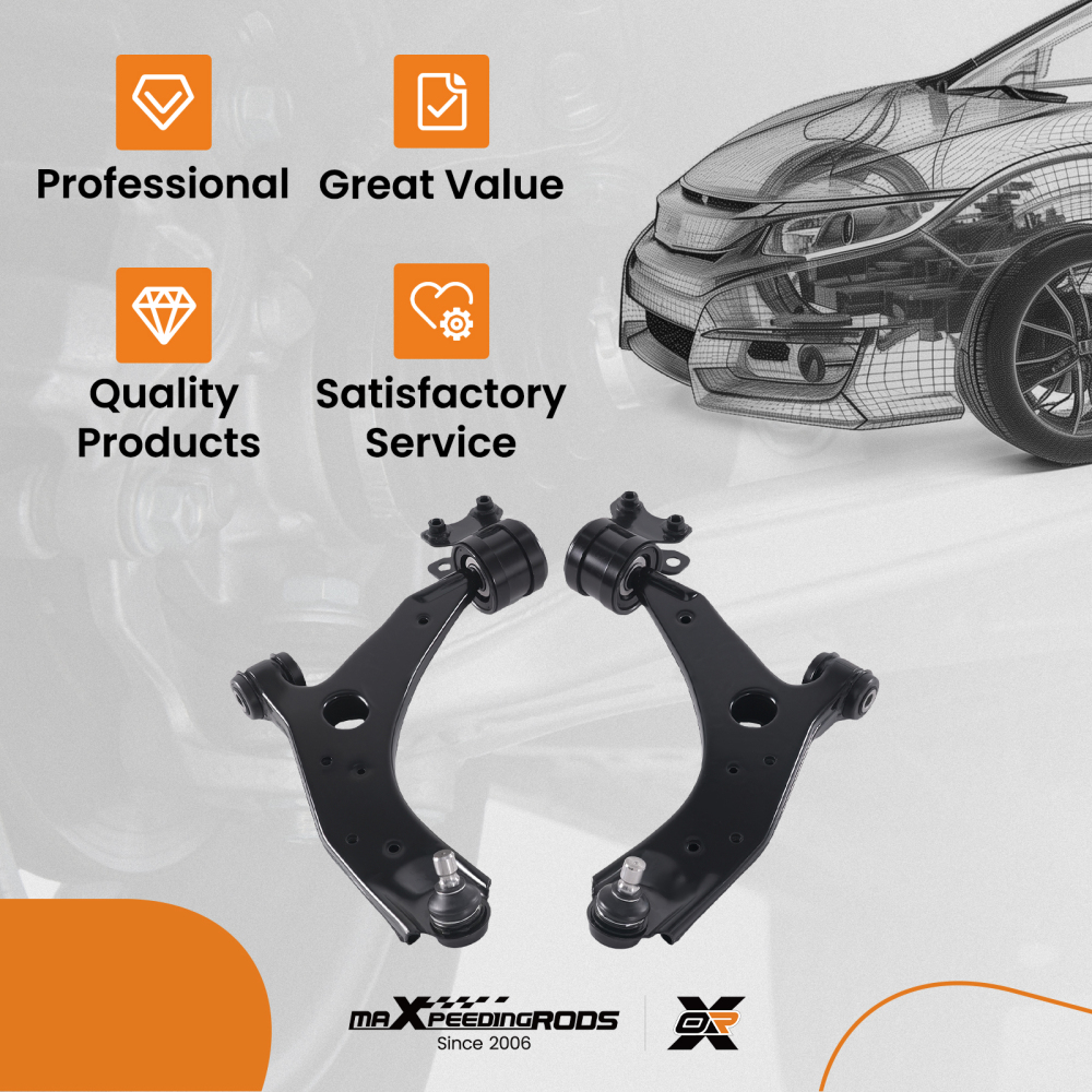 Control Arm Assembly compatible for Mazda 3 2004-2009 compatible for Mazda 5 2006-2017 Front Lower Pair