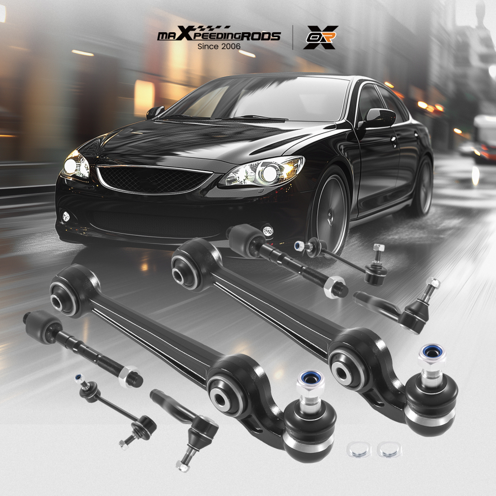 Front Lower Forward Control Arm Ball Joint Tie Rod Sway Bar compatible for Mazda 6 2003-08