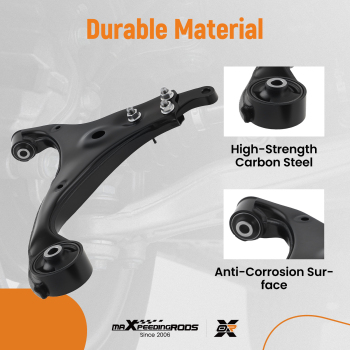 4PC Front Lower Driver Passenger Control Arms compatible for KIA Rondo Optima 2007-2012