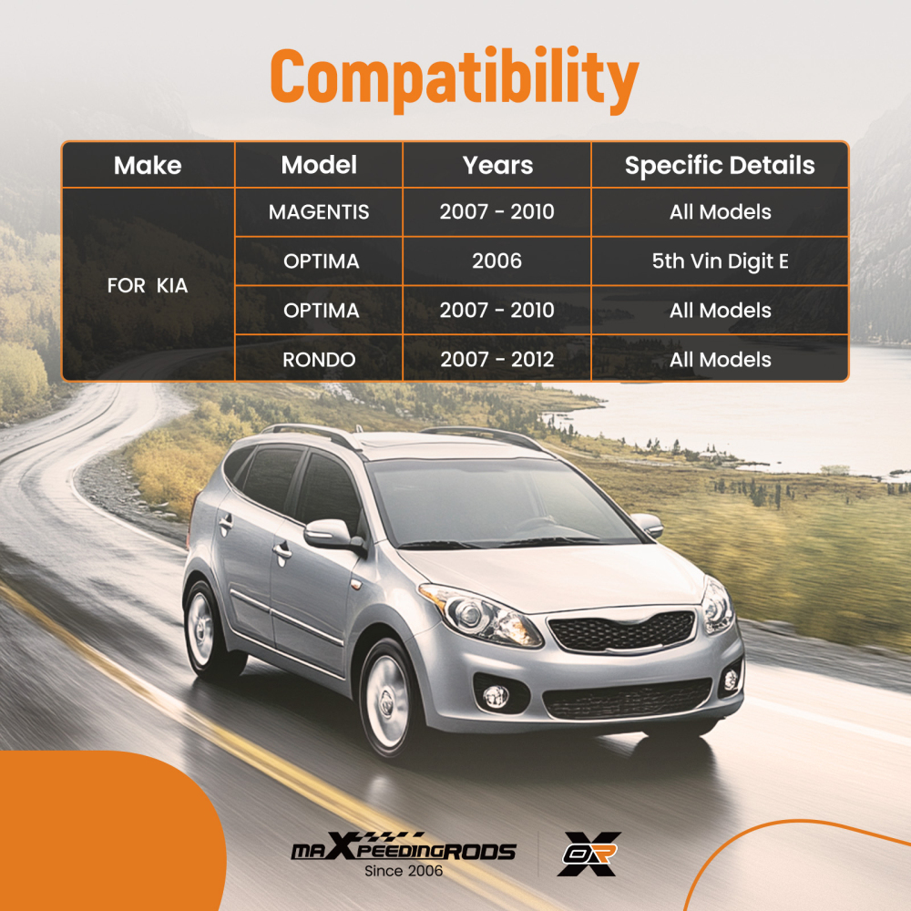 4PC Front Lower Driver Passenger Control Arms compatible for KIA Rondo Optima 2007-2012