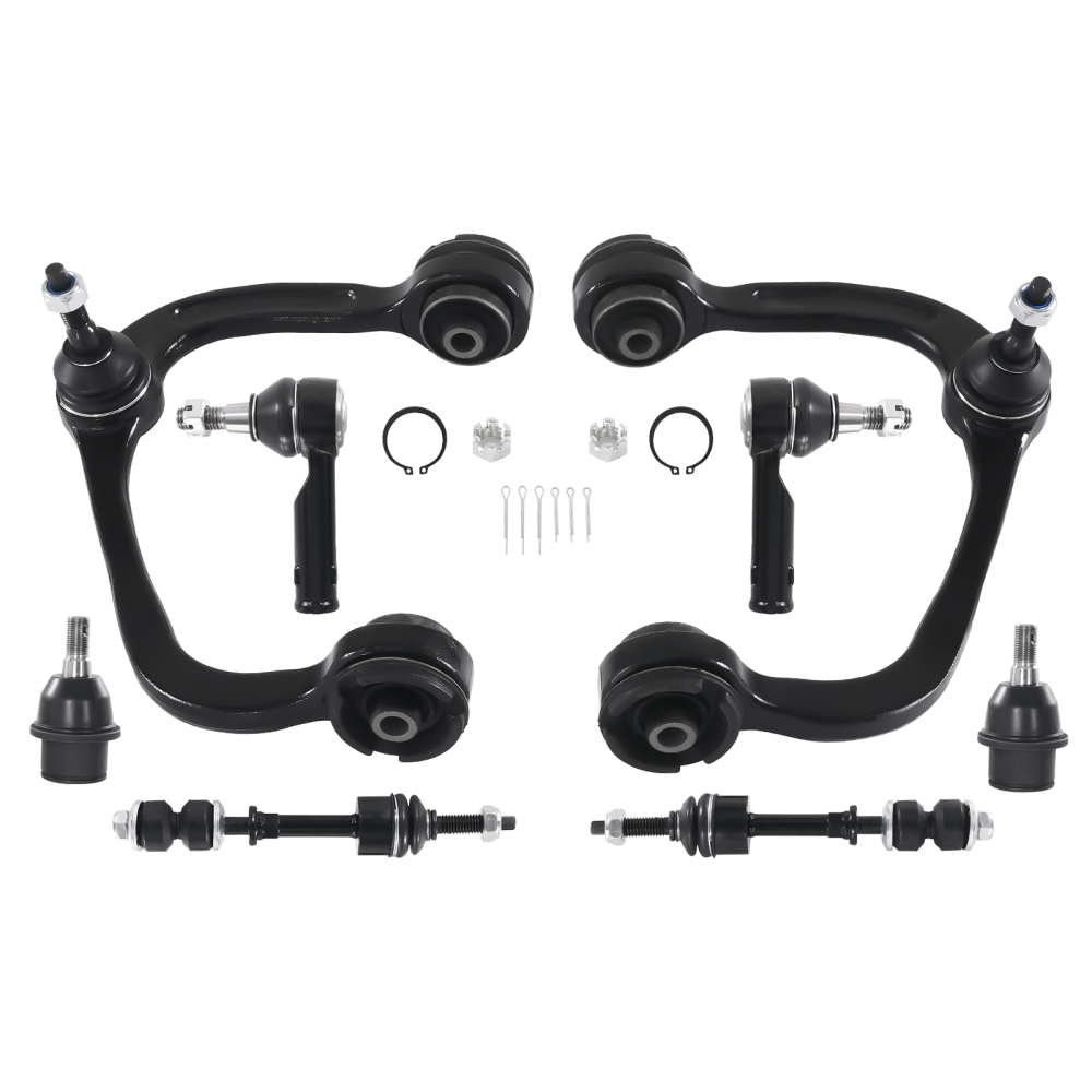 8PC Front Upper Control Arms Ball Joints Sway Bar compatible for Ford F-150 2005-2008 2WD