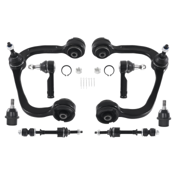 8PC Front Upper Control Arms Ball Joints Sway Bar compatible for Ford F-150 2005-2008 2WD