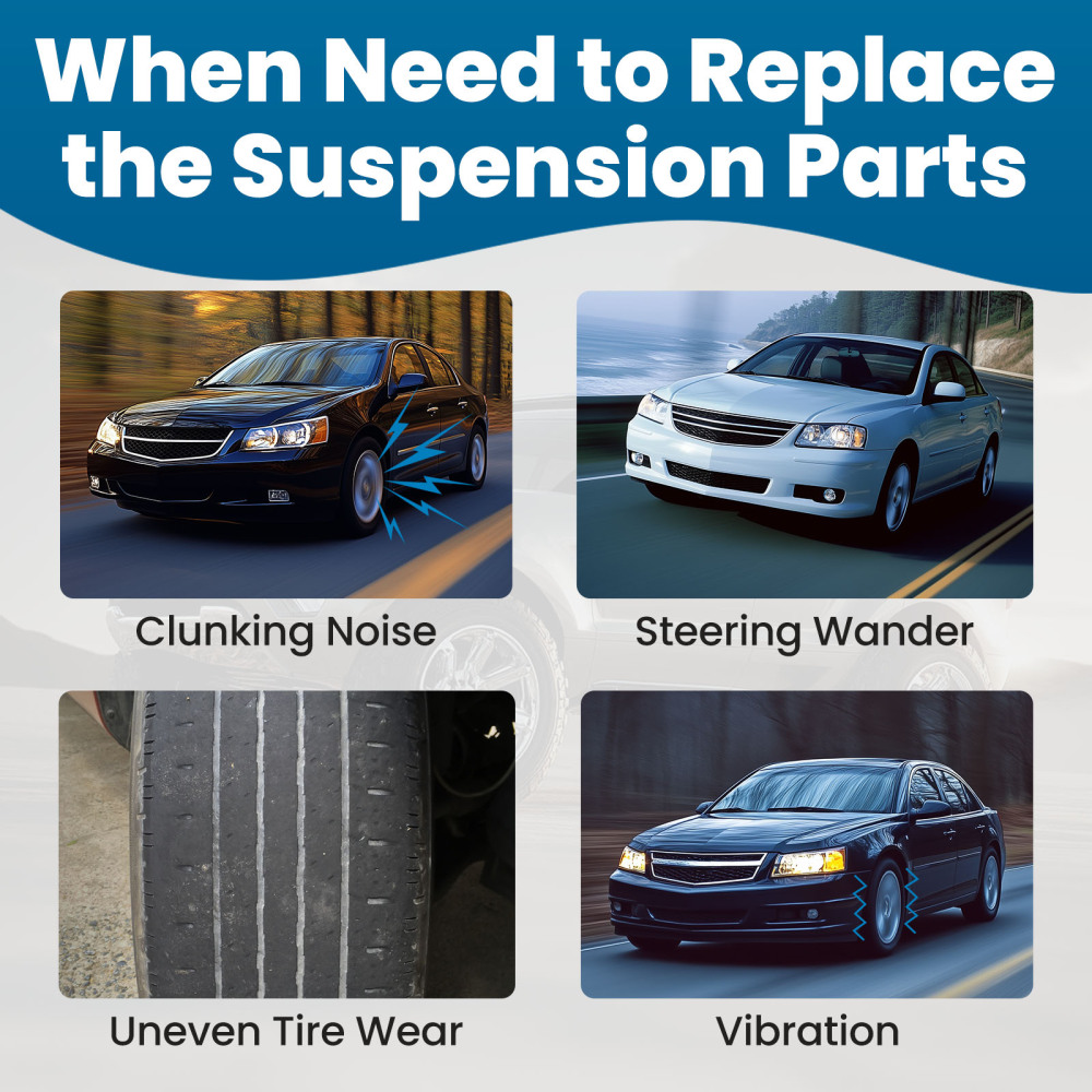 6pcs Front Tie Rod End Links Kit compatible for Pontiac G6 compatible for Chevrolet Malibu Saturn Aura