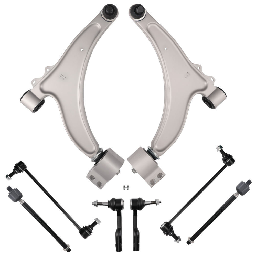 Front Lower Control Arms Tierods Sway Bar Kit compatible for Chevy Malibu 2013 2014 2015
