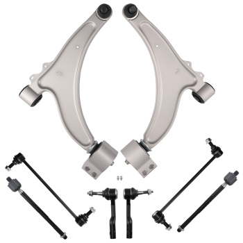 Front Lower Control Arms Tierods Sway Bar Kit compatible for Chevy Malibu 2013 2014 2015