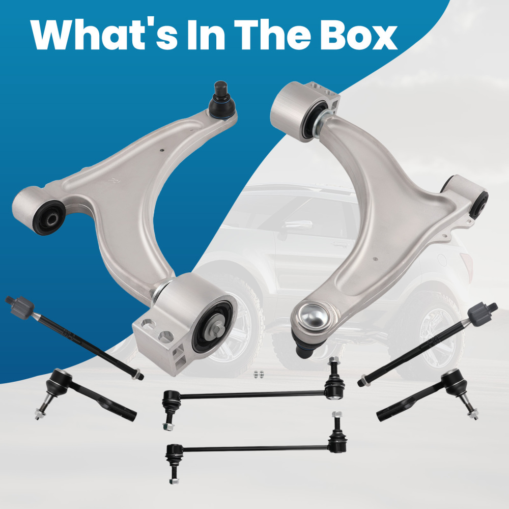 Front Lower Control Arms Tierods Sway Bar Kit compatible for Chevy Malibu 2013 2014 2015