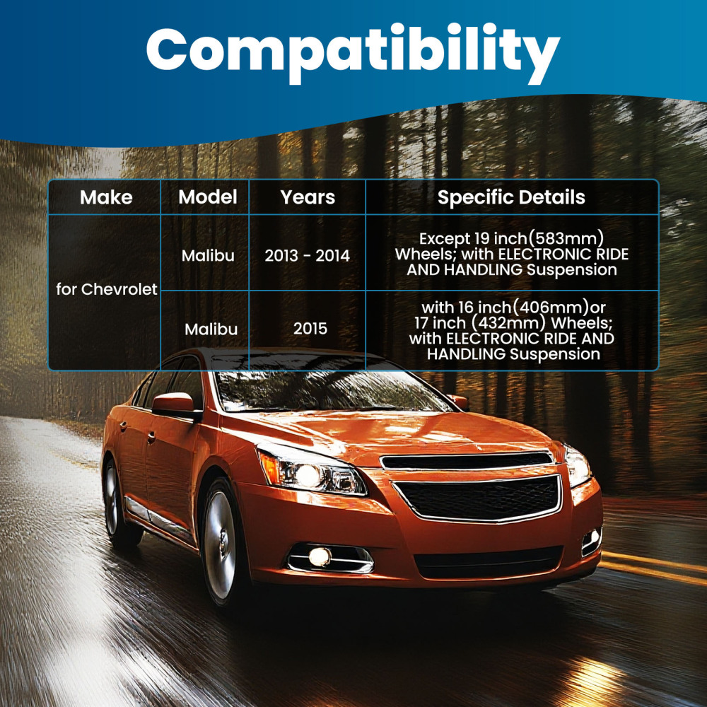 Front Lower Control Arms Tierods Sway Bar Kit compatible for Chevy Malibu 2013 2014 2015