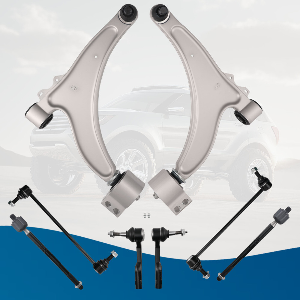 Front Lower Control Arms Tierods Sway Bar Kit compatible for Chevy Malibu 2013 2014 2015