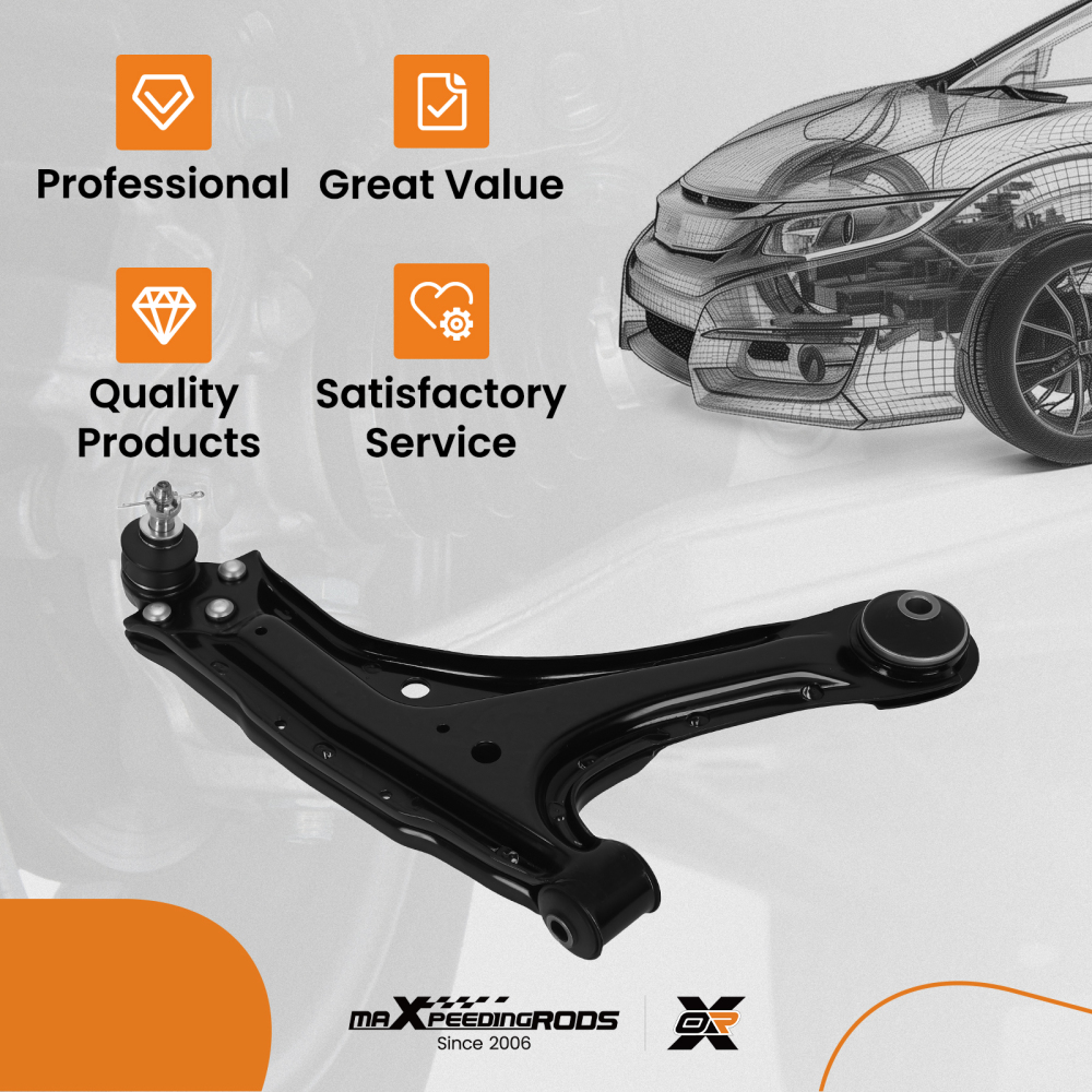 Front Right Lower Control Arm w/ Ball Joint compatible for Malibu Alero Cutlass Grand AM