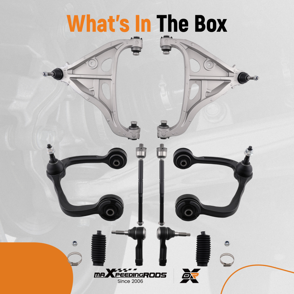 4WD 10x Front Upper Lower Control Arm Kit compatible for Ford F-150 F150 2005-2008 K80306