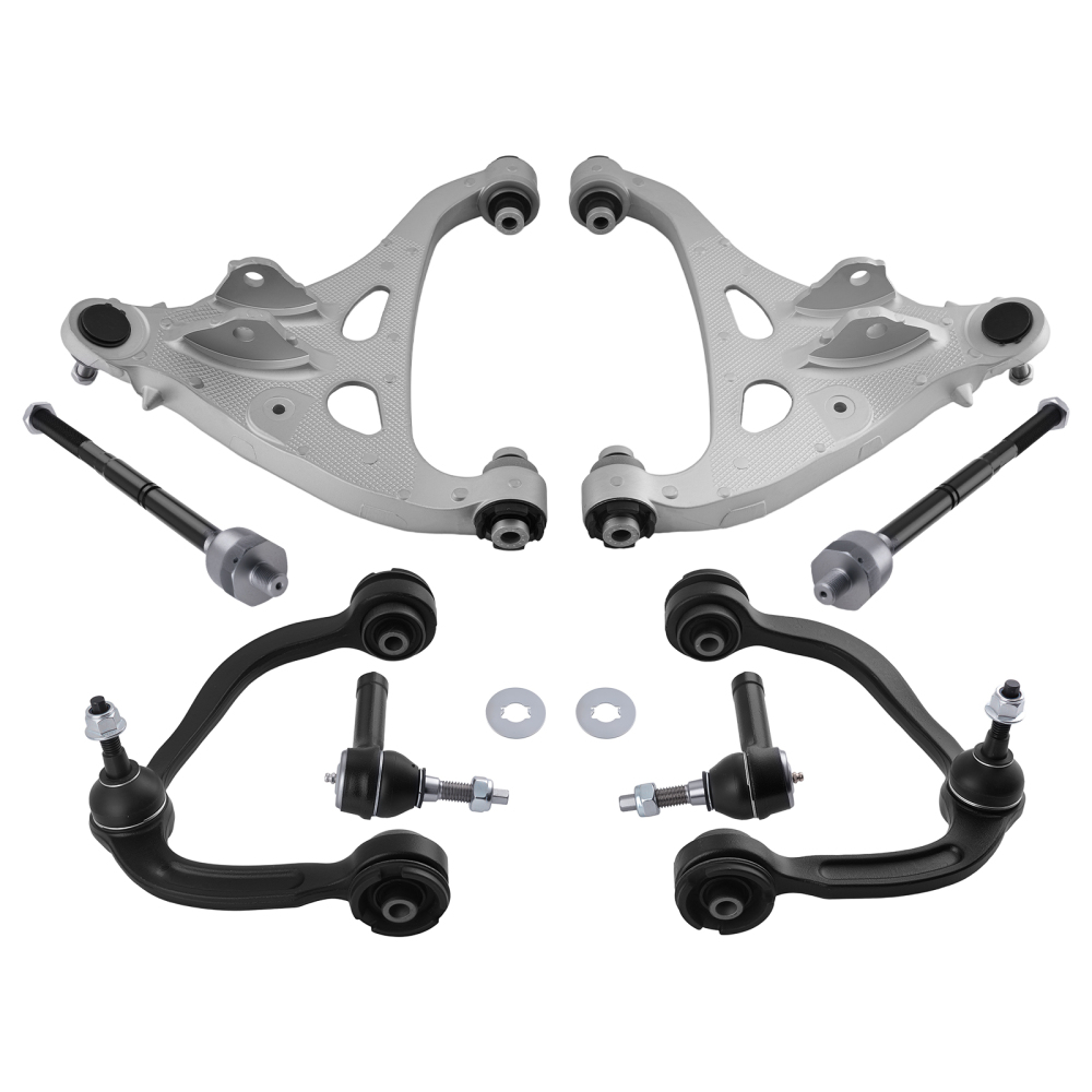 8x Front Upper Lower Control Arms compatible for Ford F-150 Mark LT 2005-2008 4WD K80306