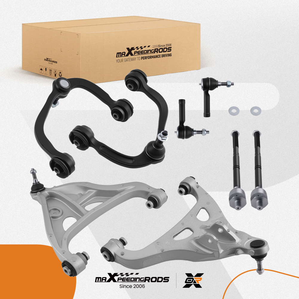 8x Front Upper Lower Control Arms compatible for Ford F-150 Mark LT 2005-2008 4WD K80306