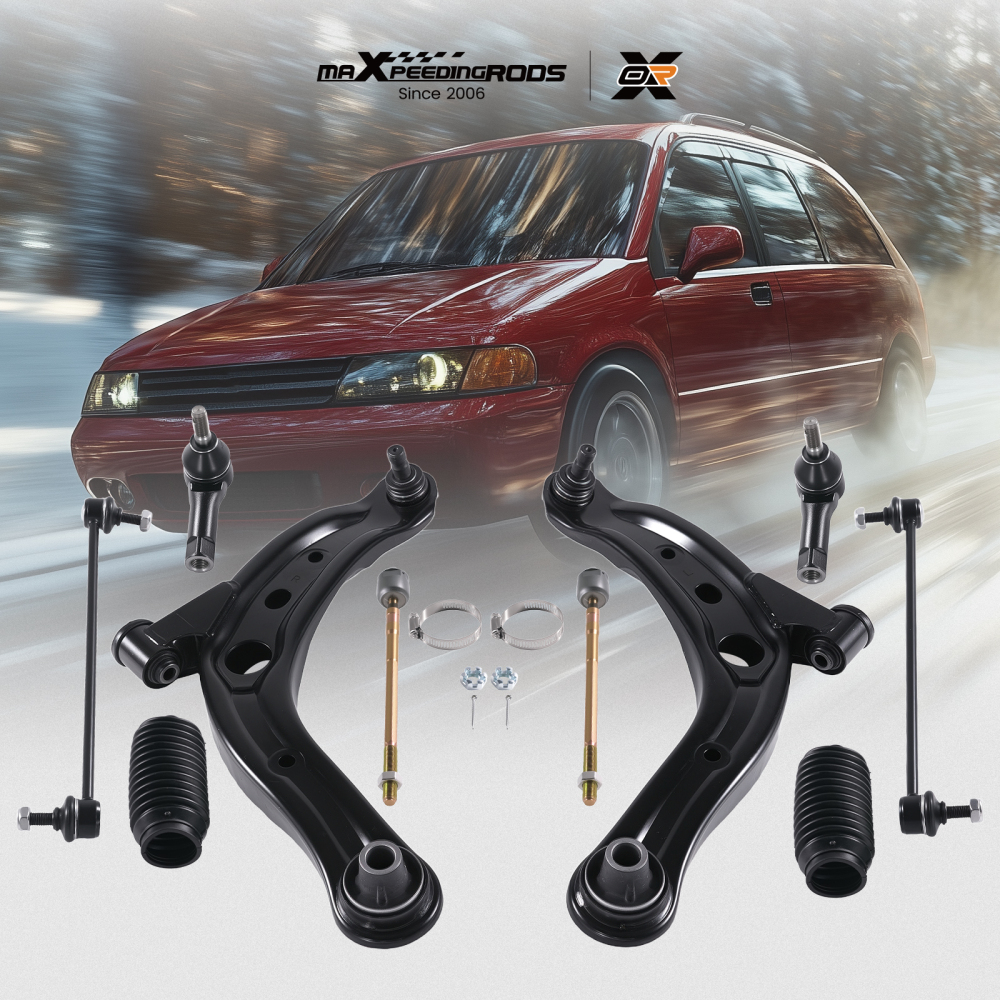 Front Lower Control Arm w/Ball Joint Sway Bar Link compatible for MAZDA MPV 2001-06 K620339