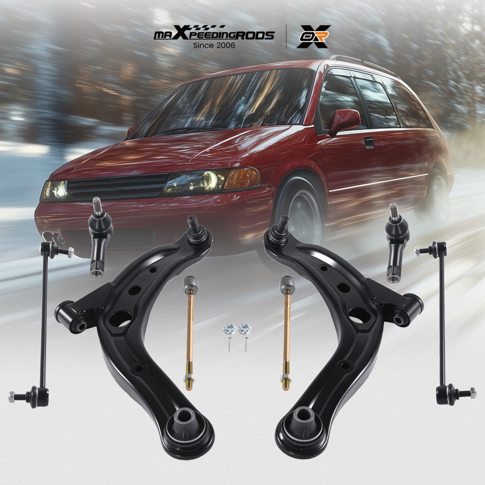 Front Lower Control Arm w/Ball Joint Sway Bar Link compatible for MAZDA MPV 01-2006 K620339