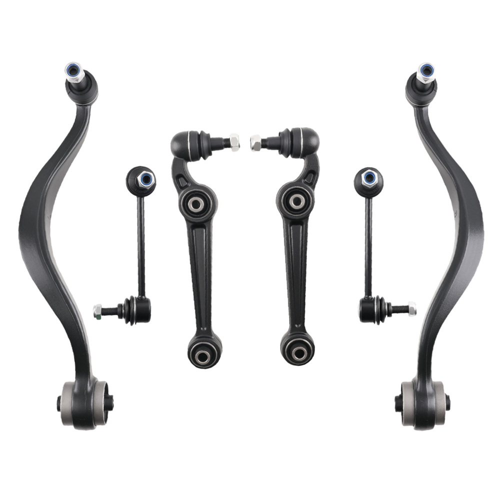 8x Suspension Front Lower Upper Control Arms Sway Bar compatible for Ford Fusion Mkz 07-10