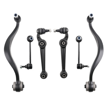 8x Suspension Front Lower Upper Control Arms Sway Bar compatible for Ford Fusion Mkz 07-10