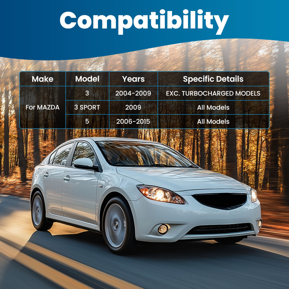 6 Piece Front Control Arm Rear Sway Bar End Link Kit compatible for Mazda 3 5 2004-2015