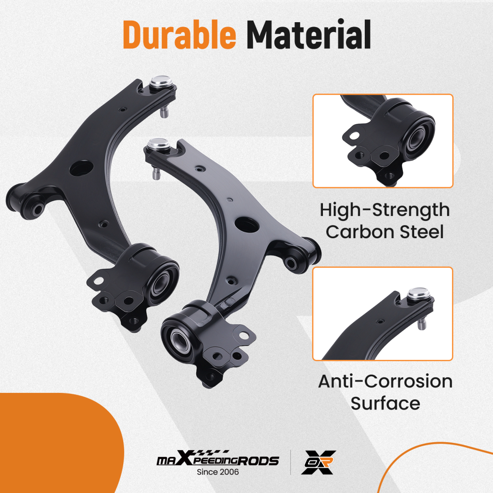 10PC Front Lower Control Arms w/ Ball Joint compatible for Mazda 3 2007-2009 Turbocharged