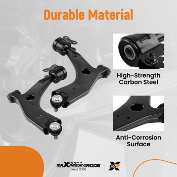 2x Front Lower Control Arm w/ Ball Joint compatible for Mazda 3 2007-2009 K620067 K620068