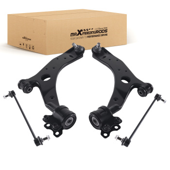 Front Lower Control Arms Sway Bar End Link For 2007-2009 compatible for Mazda 3 K620068 K620067