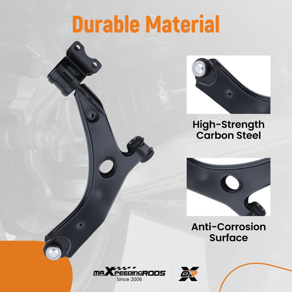 6x Front Lower Control Arm Tie Rod End compatible for Mazda 3 2007-2009 K620068 K620067