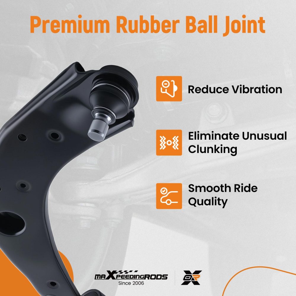 6x Front Lower Control Arm Tie Rod End compatible for Mazda 3 2007-2009 K620068 K620067