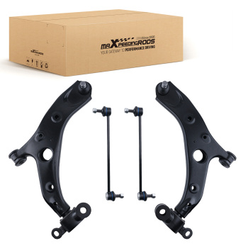 4x Front Lower Control Arm +Ball Joint Sway Bar Link compatible for MAZDA 6 CX-5 2013-2019