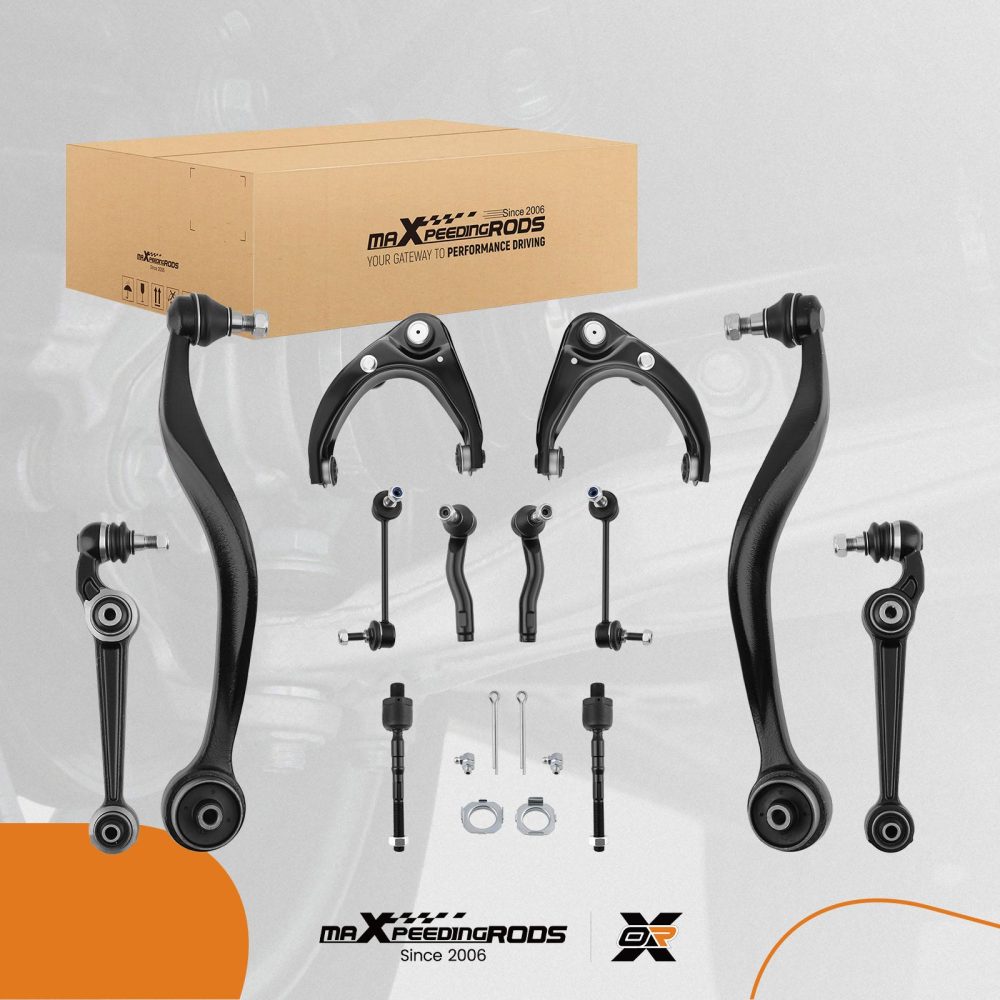 12PC Front Lower Upper Forward Rearward Control Arm Stabilizer compatible for Mazda 6 03-08