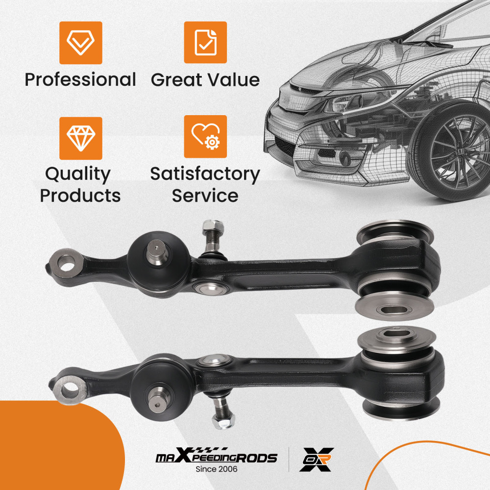 Front Lower Rearward Control Arm compatible for Mercedes-Benz S350 S430 S500 00-06 MS10137