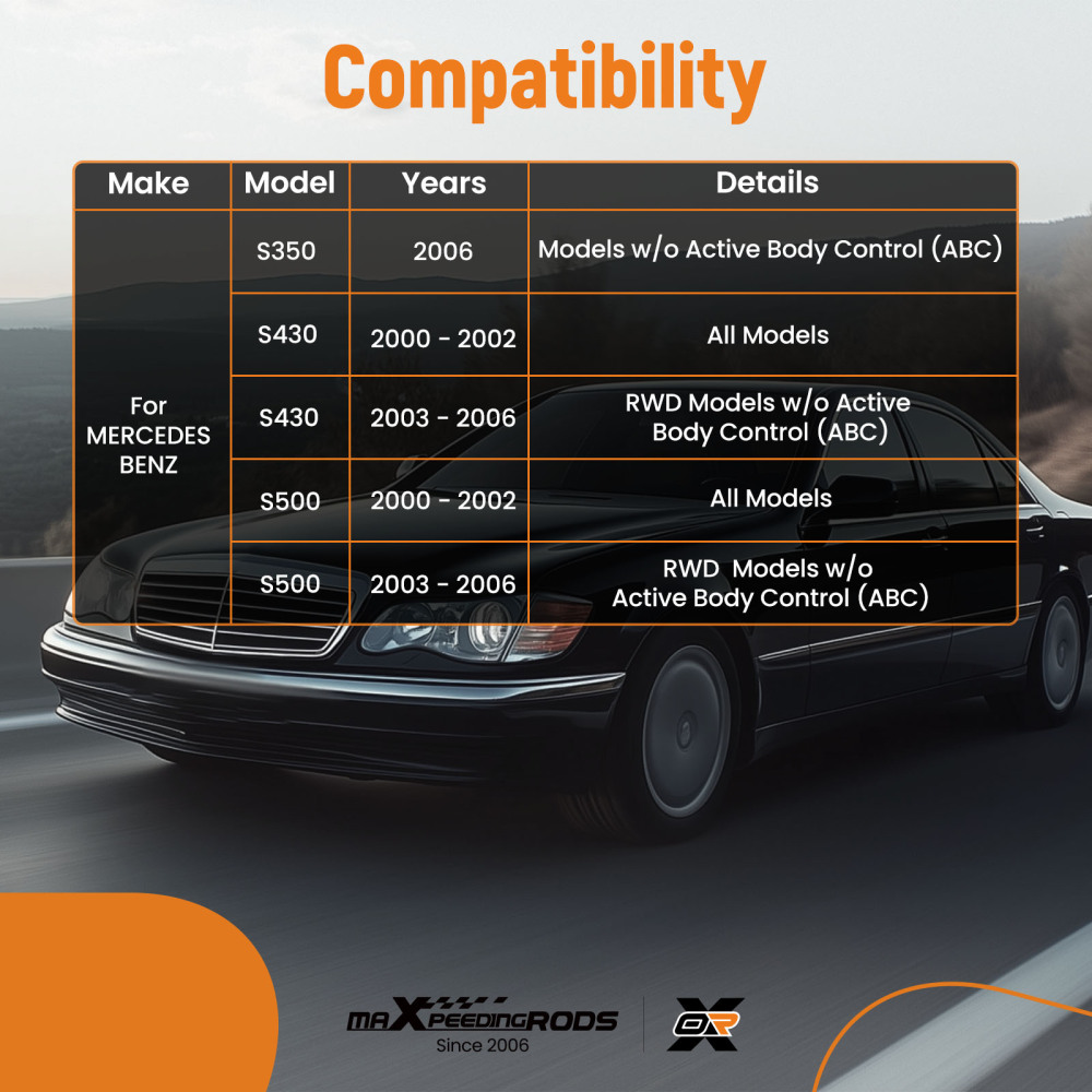 Front Lower Rearward Control Arm compatible for Mercedes-Benz S350 S430 S500 00-06 MS10137