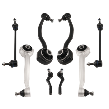 8X FRONT UPPER+LOWER WISHBONE CONTROL ARM SET compatible for MERCEDES-BENZ CL203 S203 W203