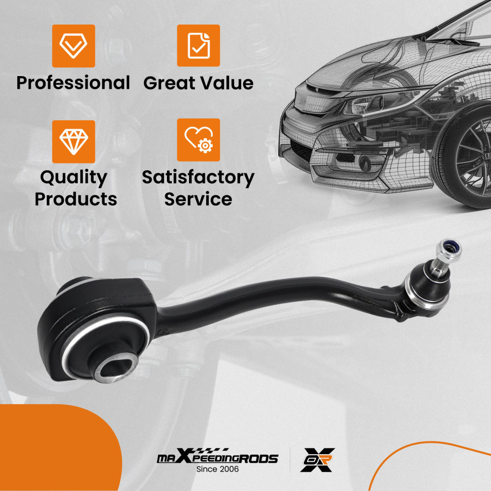 Front Right Lower Rearward Control Arm Ball Joint compatible for Mercedes C230 C350 CLK550