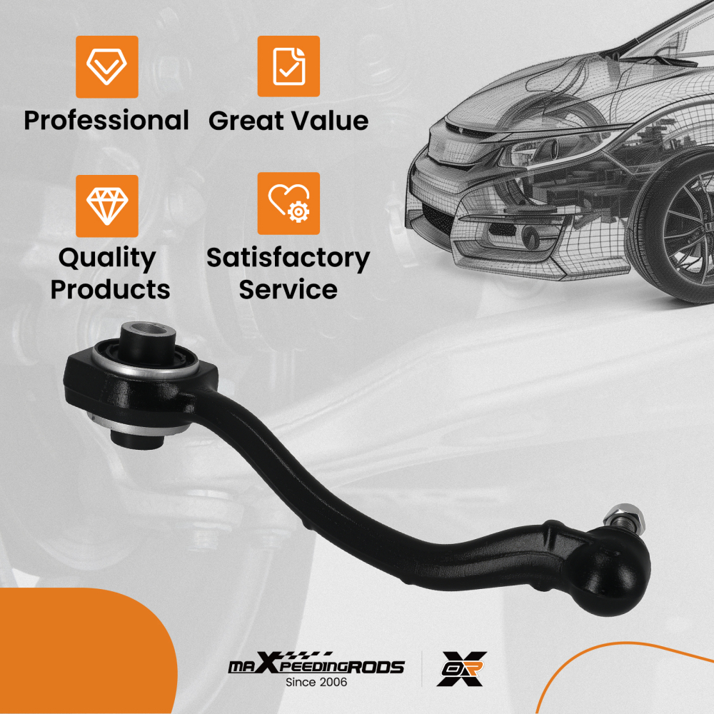 BRACCIO DI CONTROLLO ANTERIORE DESTRO INFERIORE compatibile per MERCEDES C-CLASS W203 S203