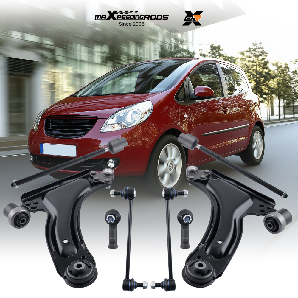 8X BRACCI DI CONTROLLO ANTERIORI SINISTRO + DESTRO compatibile per OPEL MERIVA X03 2003-2010