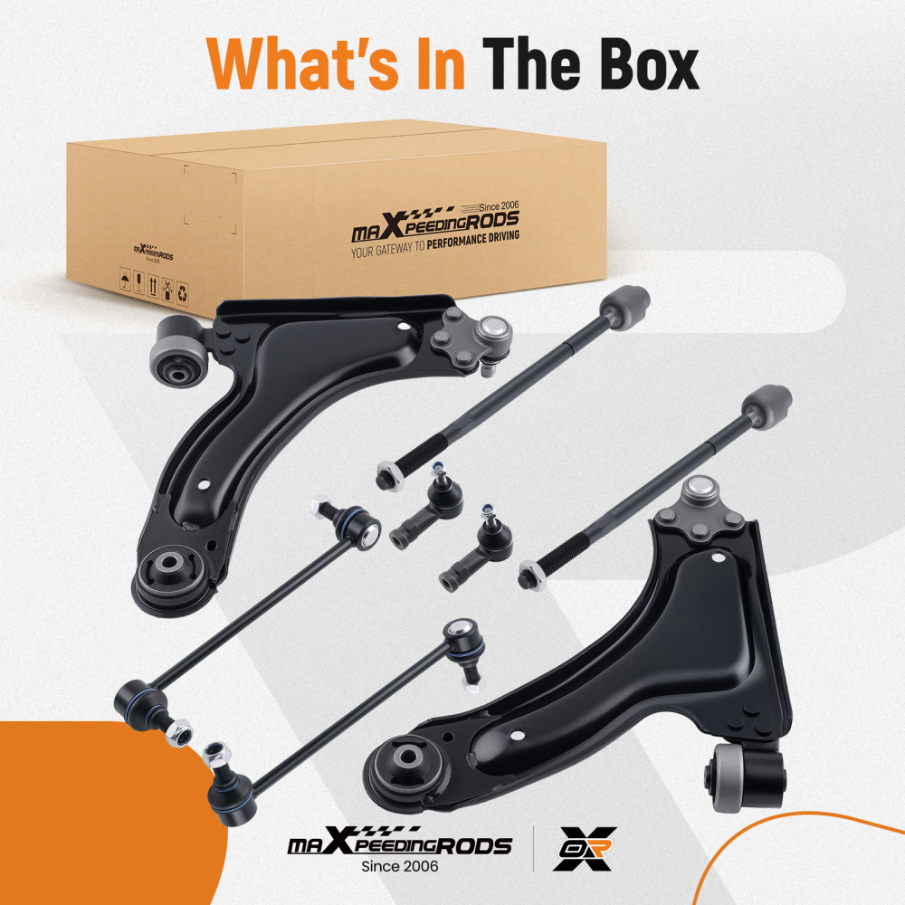 8X BRACCI DI CONTROLLO ANTERIORI SINISTRO + DESTRO compatibile per OPEL MERIVA X03 2003-2010