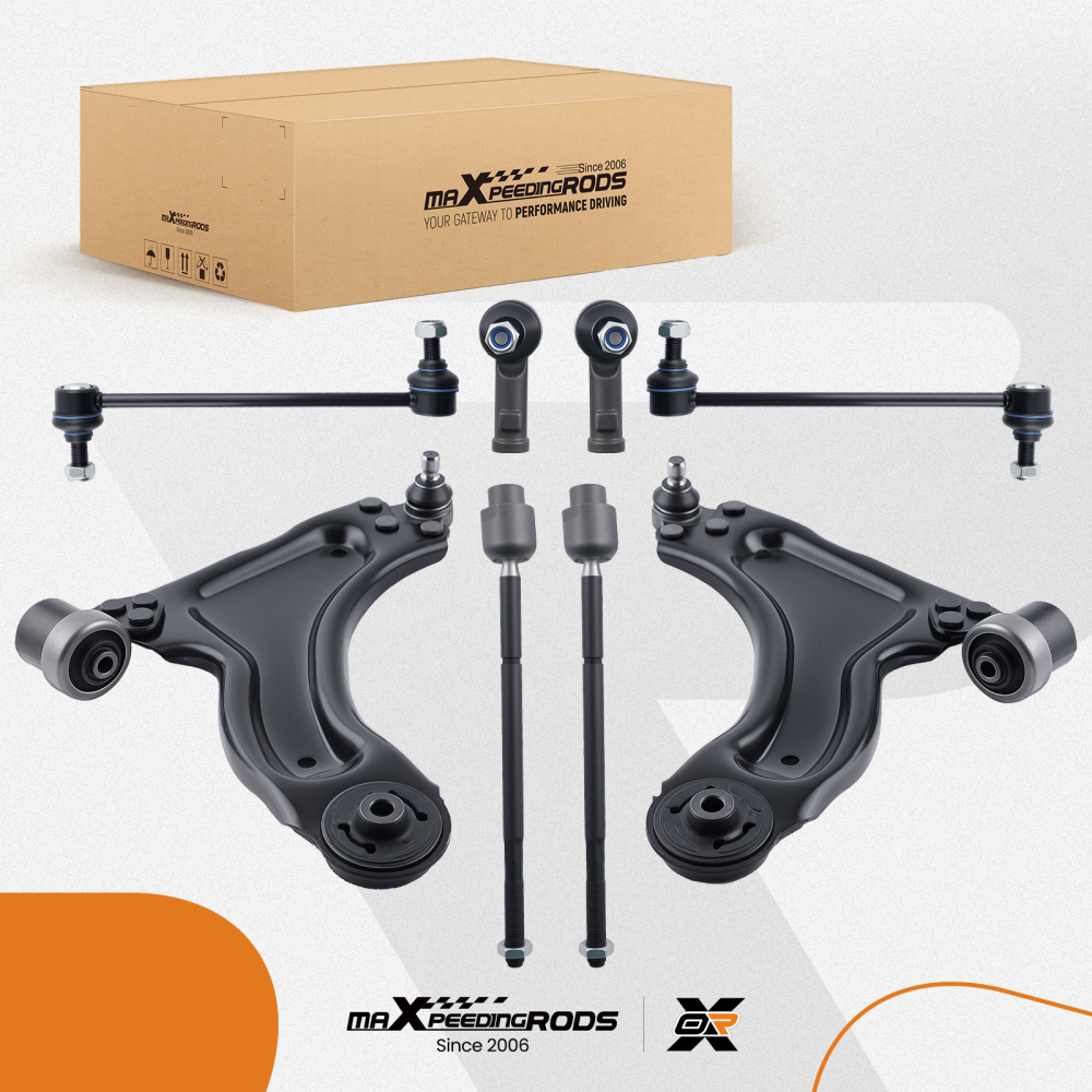 8X BRACCI DI CONTROLLO ANTERIORI SINISTRO + DESTRO compatibile per OPEL MERIVA X03 2003-2010