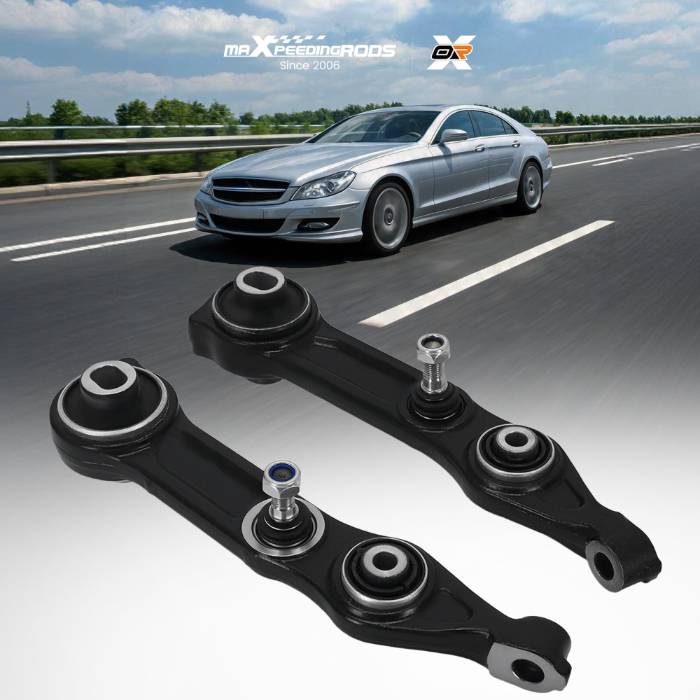 Front Lower Rearward Control Arm and Ball Joint compatible for Mercedes E320 CLS500 E55 AMG