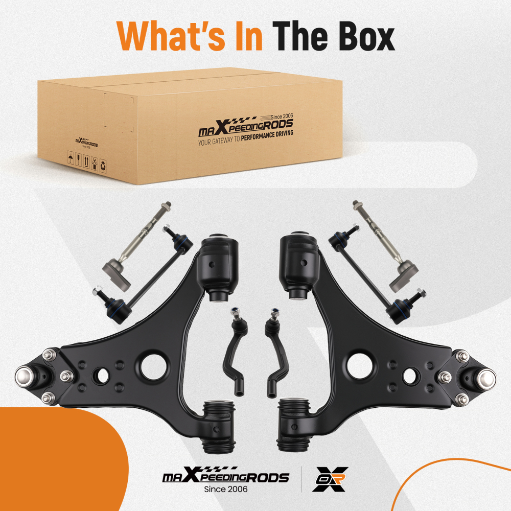 8 SET BRACCIO DI CONTROLLO ANTERIORE compatibile per MERCEDES-BENZ A-CLASS W169 B-CLASS W245